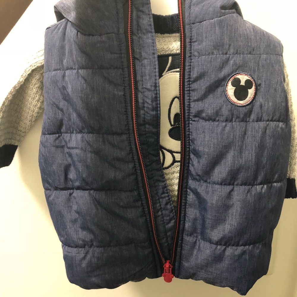 Mickey Mouse (Disney) sweater and vest 6-9 months